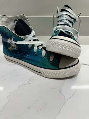 E-LOV Attack on Titan Wings of Liberty Galaxy High Top Canvas Sneakers